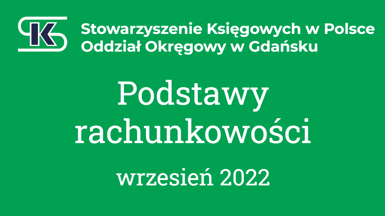 Kurs podstaw rachunkowości - SKwP Gdańsk