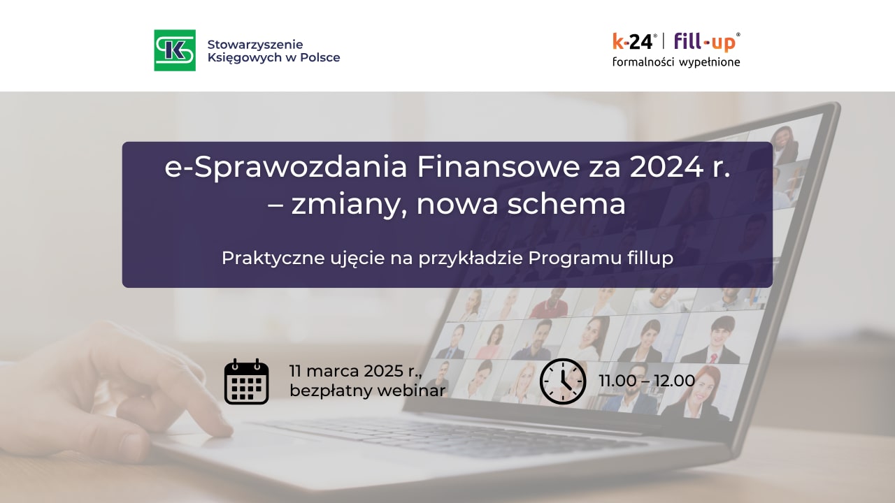 Webinar e-sprawozdania finansowe