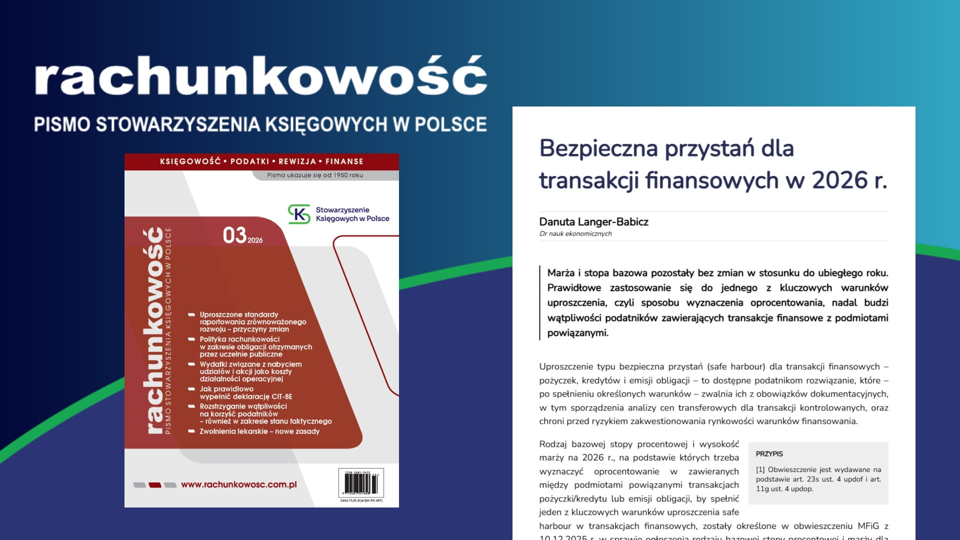 Bezpieczna przystań dla transakcji finansowych w 2026 r.