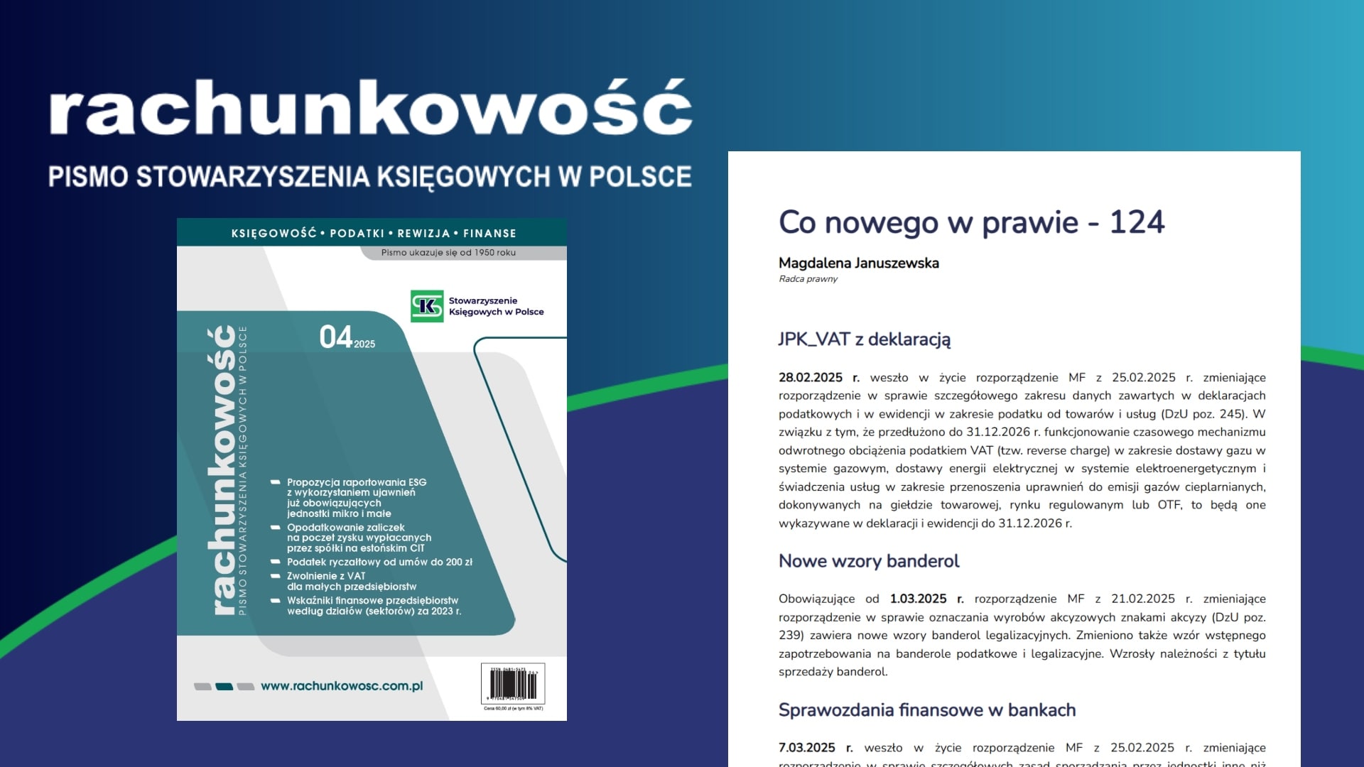 Co nowego w prawie - kwiecień 2025