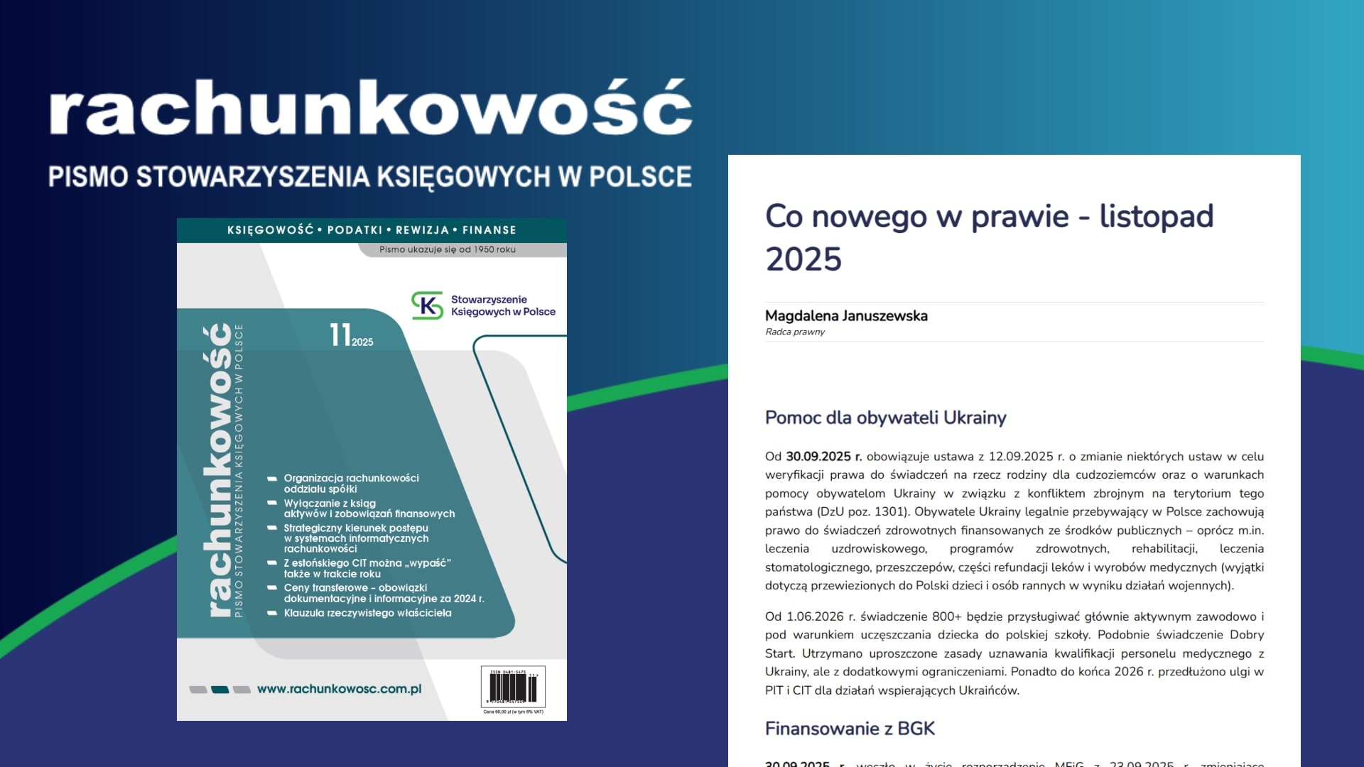 Co nowego w prawie - listopad 2025