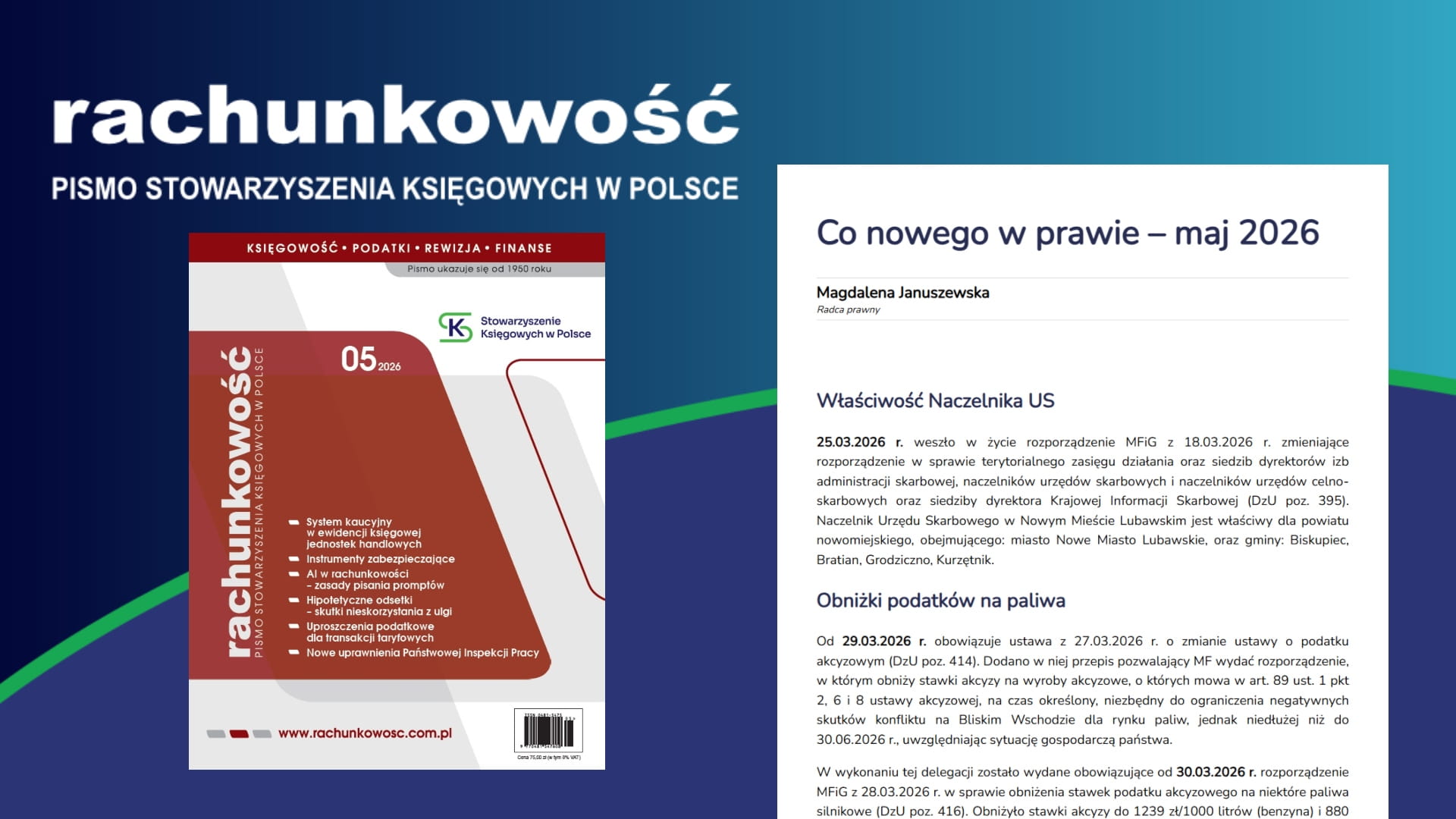 Co nowego w prawie – maj 2026