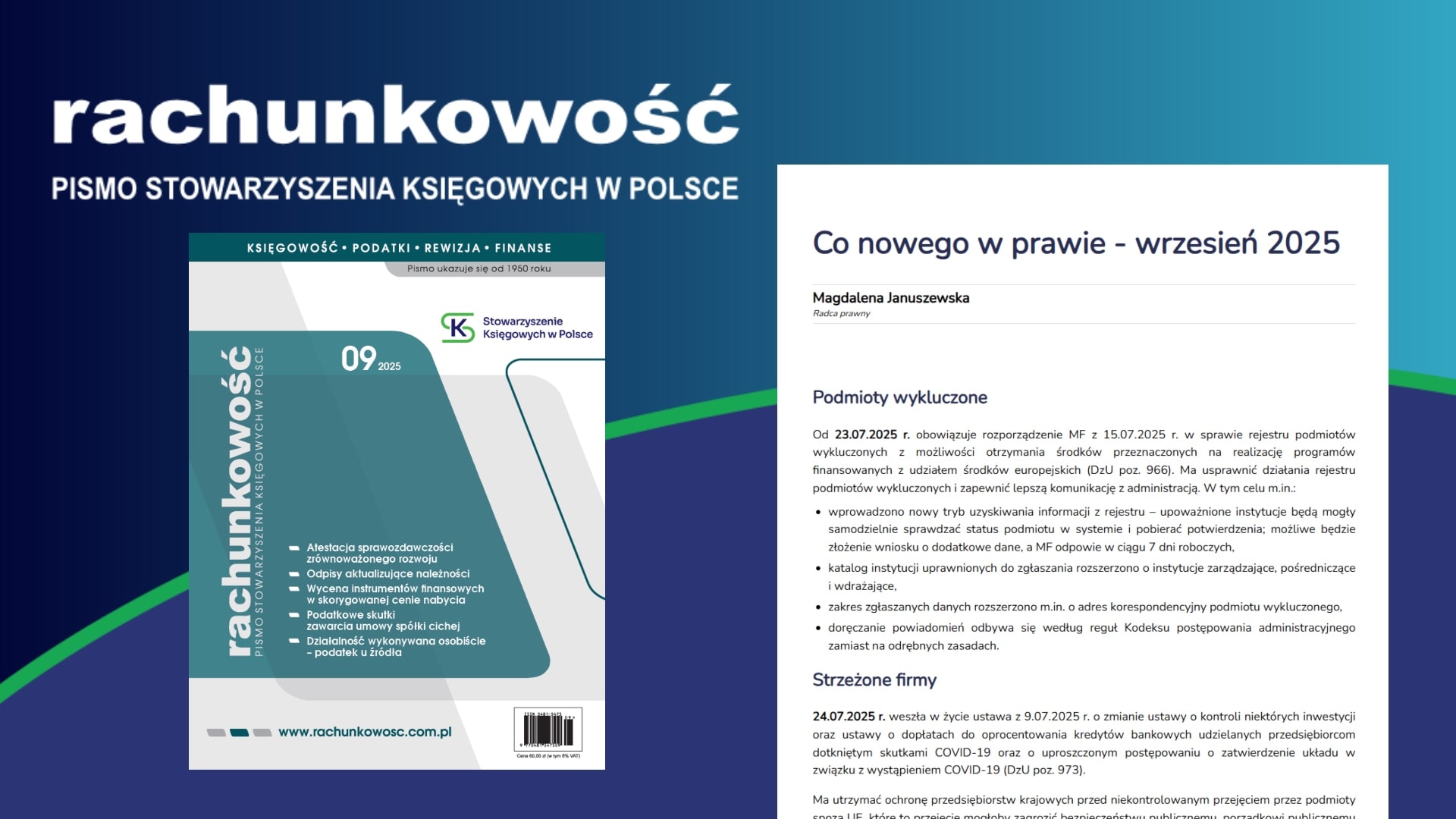 Co nowego w prawie - wrzesień 2025