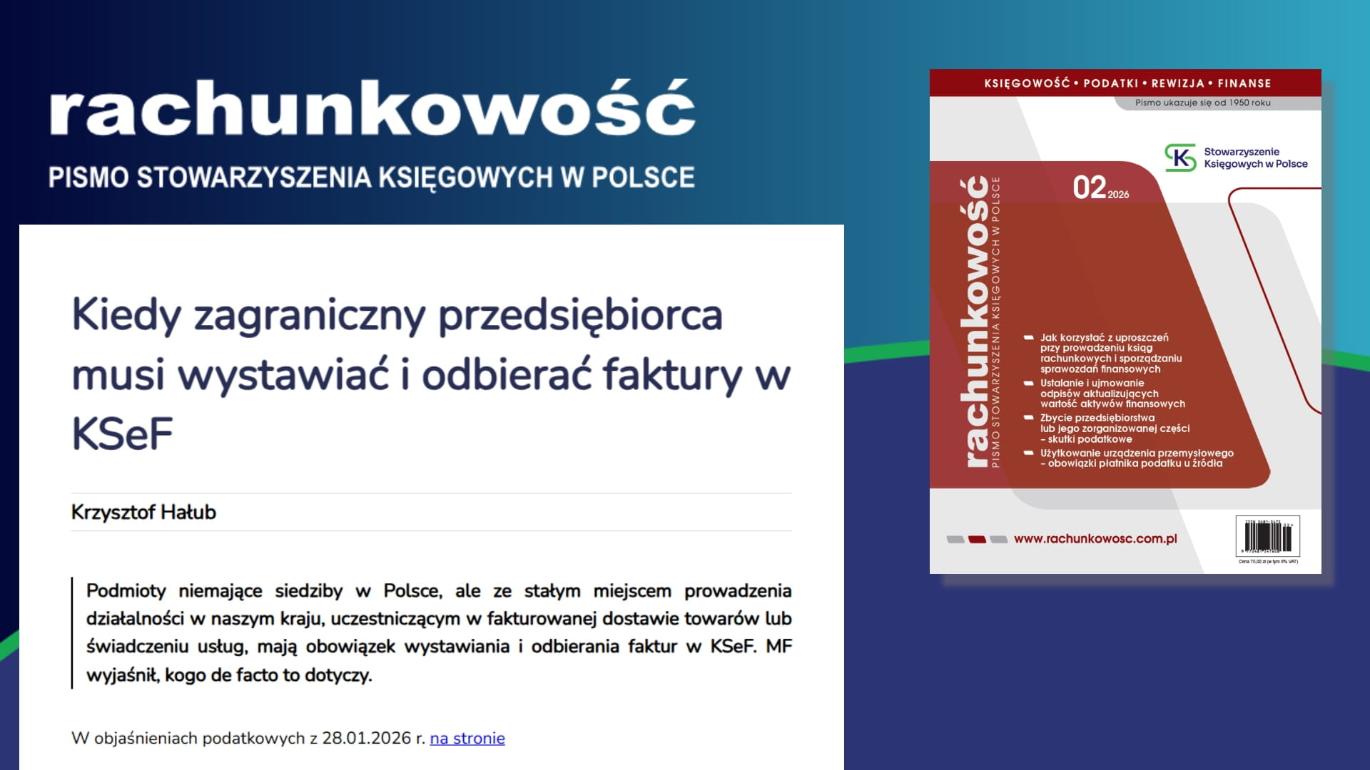 Kiedy zagraniczny przedsiębiorca musi wystawiać i odbierać faktury w KSeF