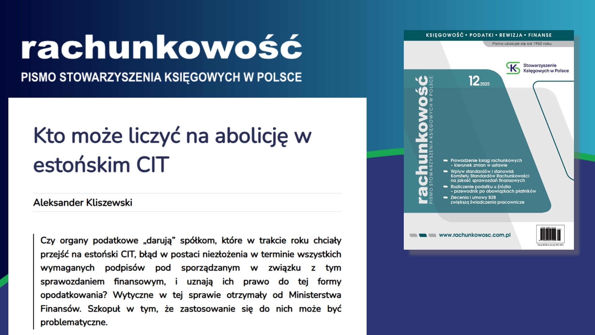 Kto może liczyć na abolicję w estońskim CIT