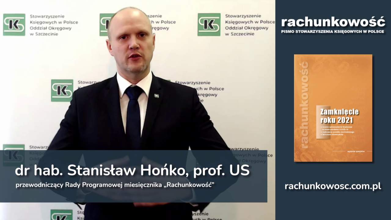 Zamknięcie roku 2021 - poleca dr hab. Stanisław Hońko