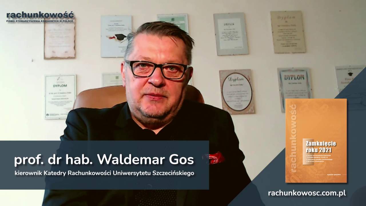 Zamknięcie roku 2021 - poleca prof. dr hab. Waldemar Gos