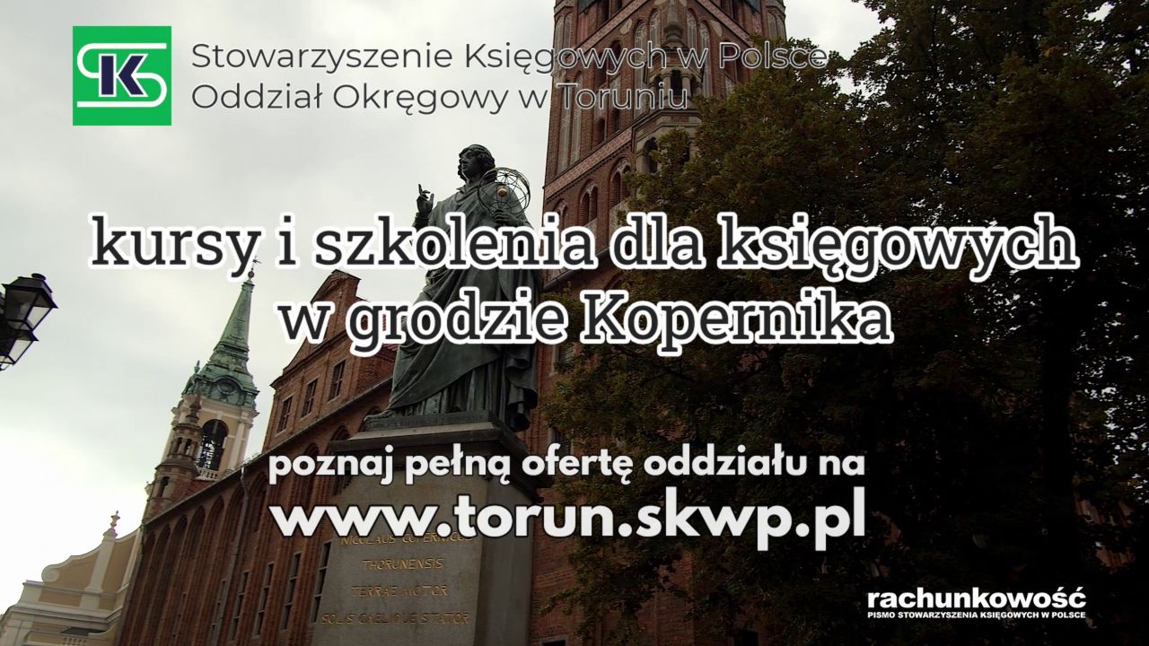 Kursy i szkolenia dla księgowych w grodzie Kopernika - SKwP Toruń
