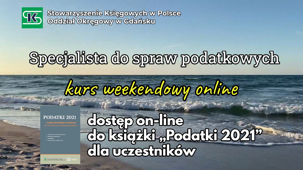 Specjalista do spraw podatkowych - kurs SKwP Gdańsk